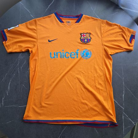 Maillot FC Barcelone extérieur 2006/07 – Taille M – Original