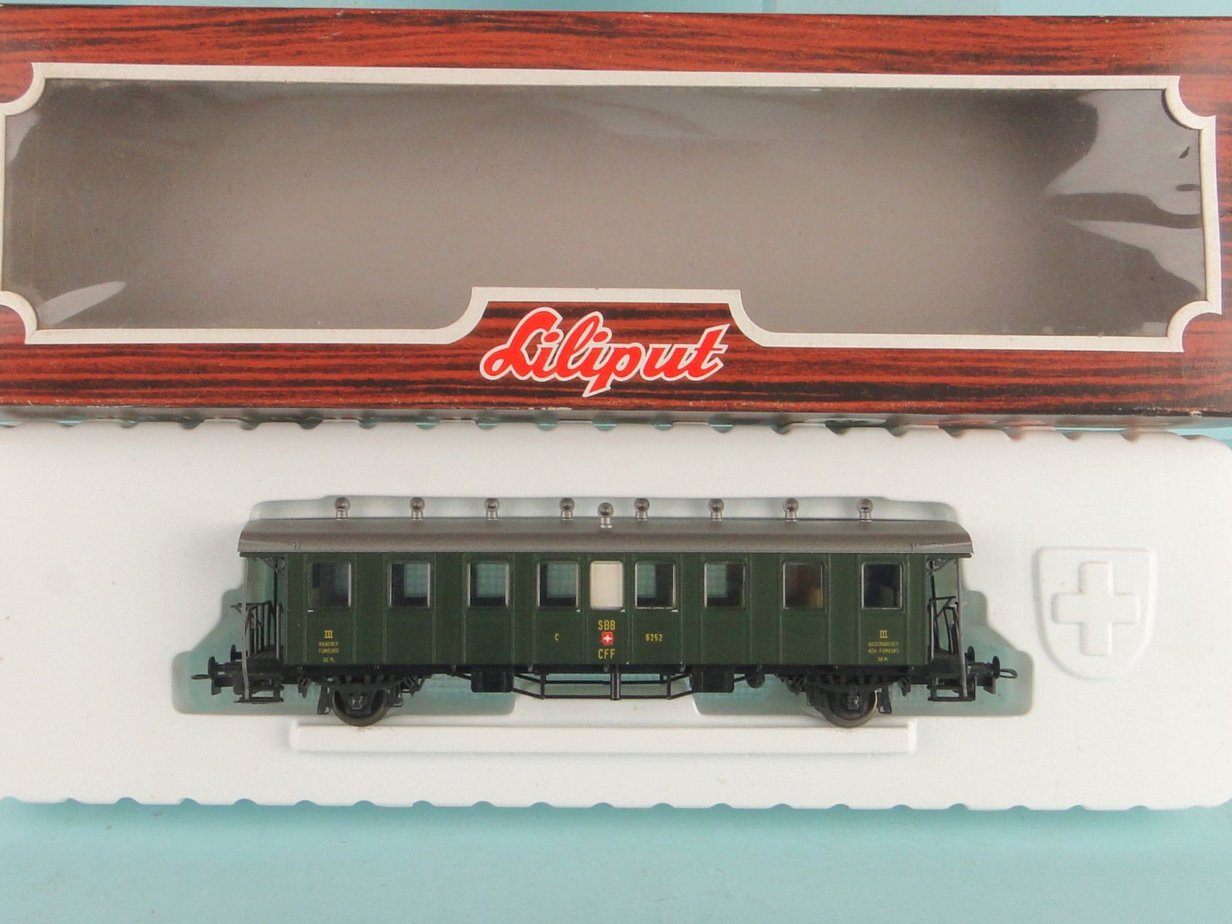 Liliput Modellini di ferrovie: Liliput 269 50 SBB 3 Kl. Oldtimerwagen – Usato da Bülach venduto da cann11 1