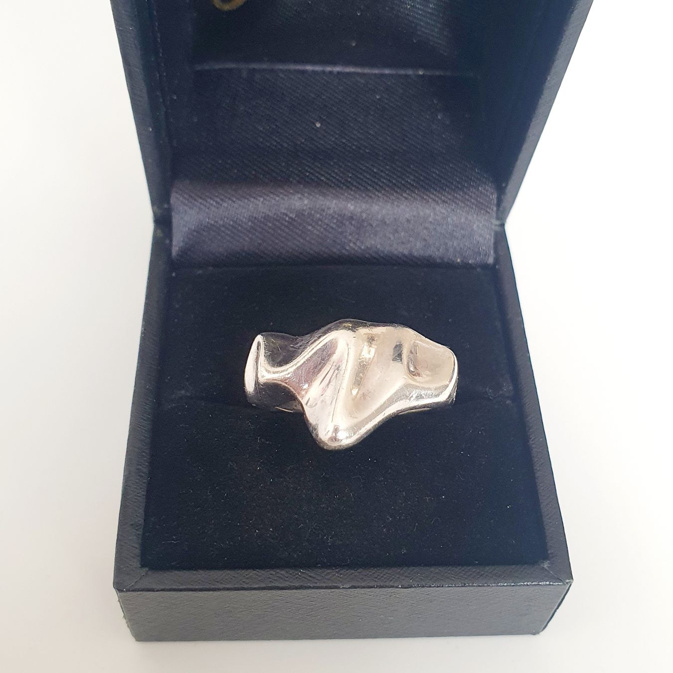 Anelli: Ring Silber 925 organische Form Gr 18.2  – Usato da Kreuzlingen venduto da Wunderkiste123 2