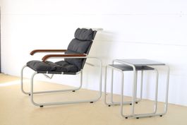 Marcel Breuer Sessel & 2 Beistelltische Thonet Original