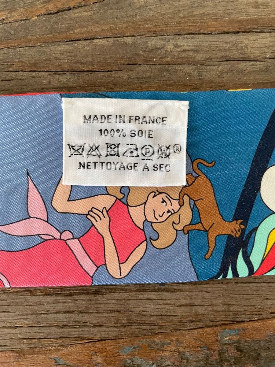 Hermès Foulard & Sciarpe: Hermès Twilly Carres volants blau – Usato da Sissach venduto da Monkbay 2