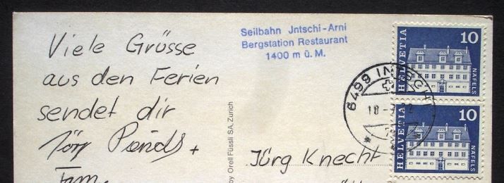 Cartes postales: INTSCHI Seilbahn Arni - Restaurant – D'occasion à Jona par philajona 1