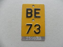 Mofanummer Mofa Nummer BE 73 Bern 1973 Töffli Geschenk