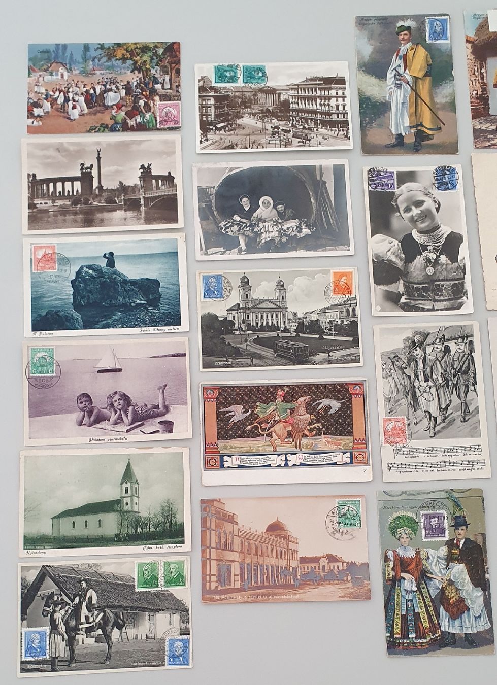 Cartoline postali: 19 Ansichtskarten Ungarn – Usato da Kreuzlingen venduto da Rschweiz1 1