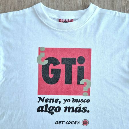 Vintage 90s LUCKY STRIKE Shirt L Golf GTI Car Promo Tobacco