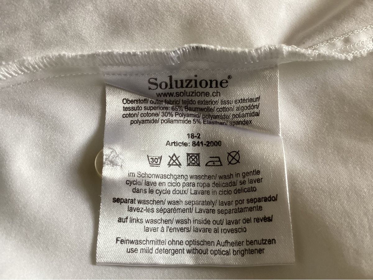 Camicette: Bluse von Soluzione, weiss, Grösse 44 – Nuovo (secondo la descrizione) da Basel venduto da Viktoria1958 3