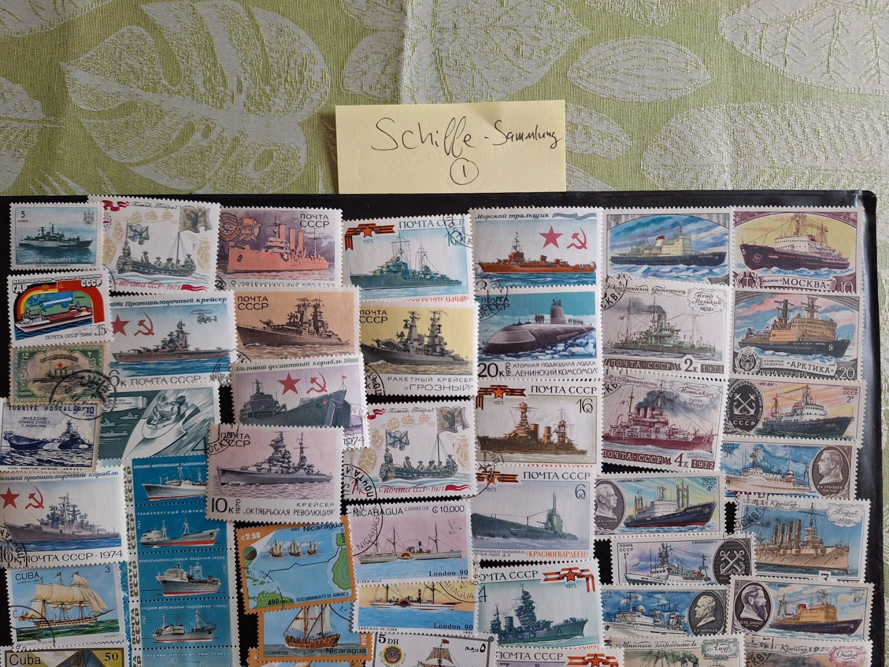 Tutti i francobolli: Grosse Schiffe-Sammlung (1) – Usato da Genolier venduto da Antoine30 4