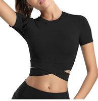 Schwarzes Sport Top, kurzarm, Grösse L,neu!
