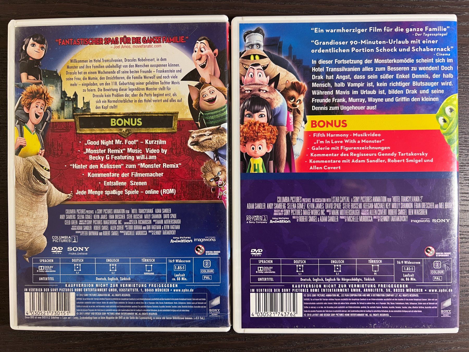 Tutti i DVDs: Hotel Transsilvanien - Teil 1 & 2 – Usato da Zürich venduto da FilmFreunde 1
