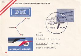 Erstflug AUA Caravelle Wien - Rom 1964