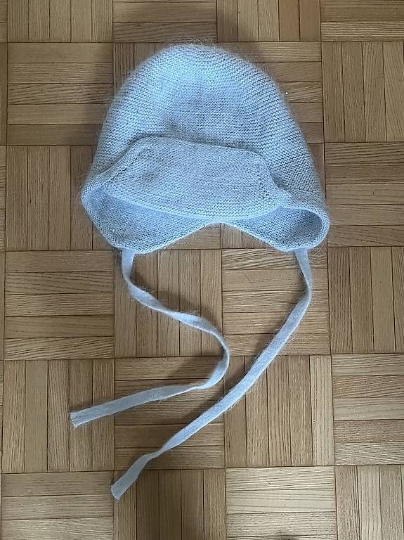 Copricapi, berretti & cappellini: Angora-Mütze hellblau mit Glitzer, Winter – Usato da Zürich venduto da rit_g825 2