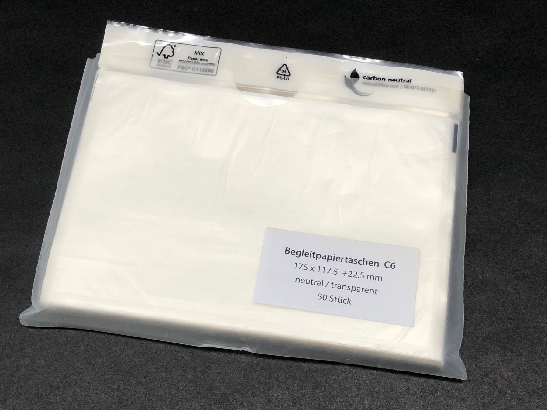 Buste & buste per spedizione: 50 Dokumententaschen / Begleitpapiertaschen C6 - transparent – Nuovo (secondo la descrizione) da Bergdietikon venduto da Garak 3