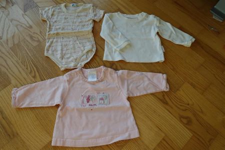 Gr. 56 / Body Langarmshirt / 3 er SET