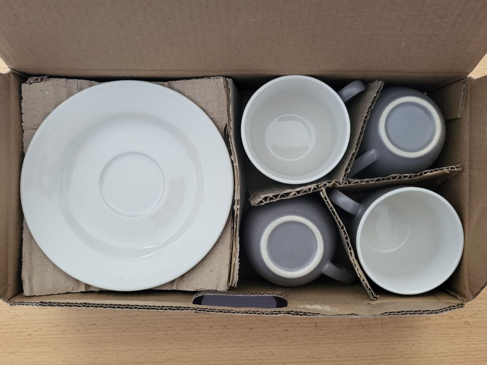 Tassen: Espressotasse Lunasol, hellbraun/grau, 4er Set – Neu und originalverpackt aus Waltenschwil von creativeline 2
