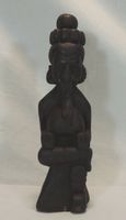 Antiker Gamesha aus Holz, Holz Skulptur