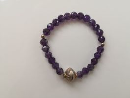 🤩AMETHYST ARMBAND MIT SILBER NEU