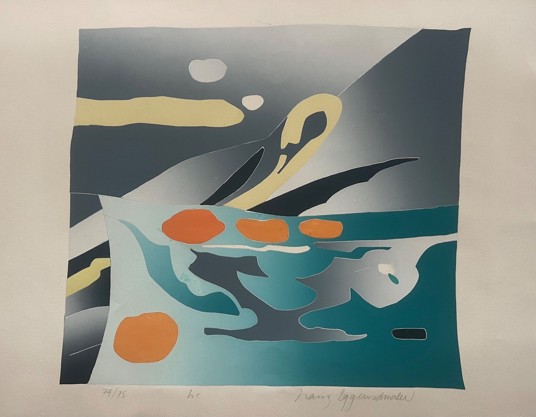 Grafica & Litografie: Franz Eggenschwiler, handsigniert, nummeriert – Usato da Rain venduto da Pic-Ass