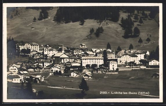 Cartes postales: Loeche-les-Bains, Teilansicht mit Strass – D'occasion à Berlin par bartko-reher