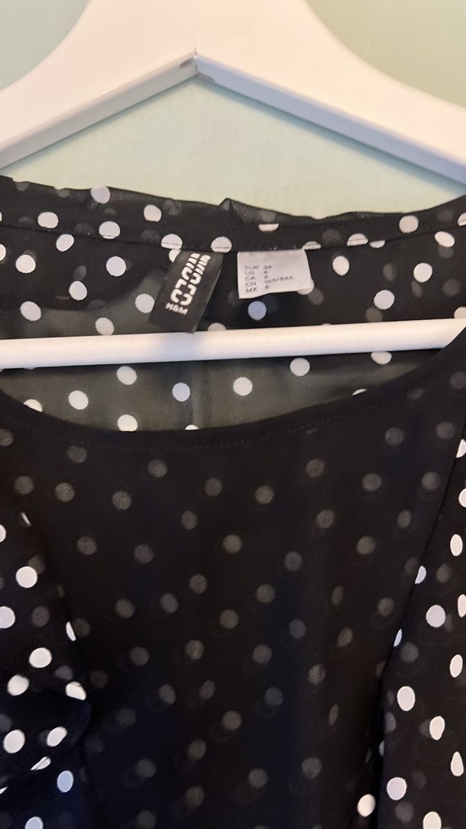 H&M Camicette: H&M Polka-Dot-Bluse, Größe 36 – Usato da Bern venduto da PrettyLittleWindow 2