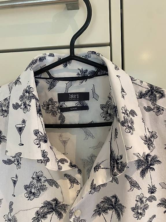 Camicie: Jakes Collection Herren Kurzarmhemd Weiß Gr. M – Usato da Rorschach venduto da Lauraq12 1