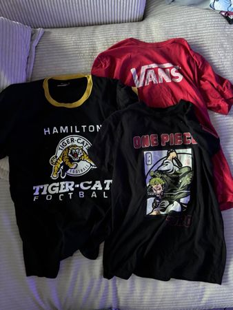 Lot de 3 T-shirts : Vans, One Piece CFL - Taille M et 170 cm