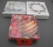 6 Pack Servietten Premium Collection Weihnachtsmotive, Nr.8c