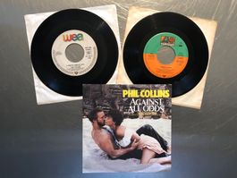 3 x Phil Collins 7" Singles ex Genesis - against all odds