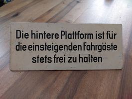VBZ, Zürich - Linienbus Metall-Schild
