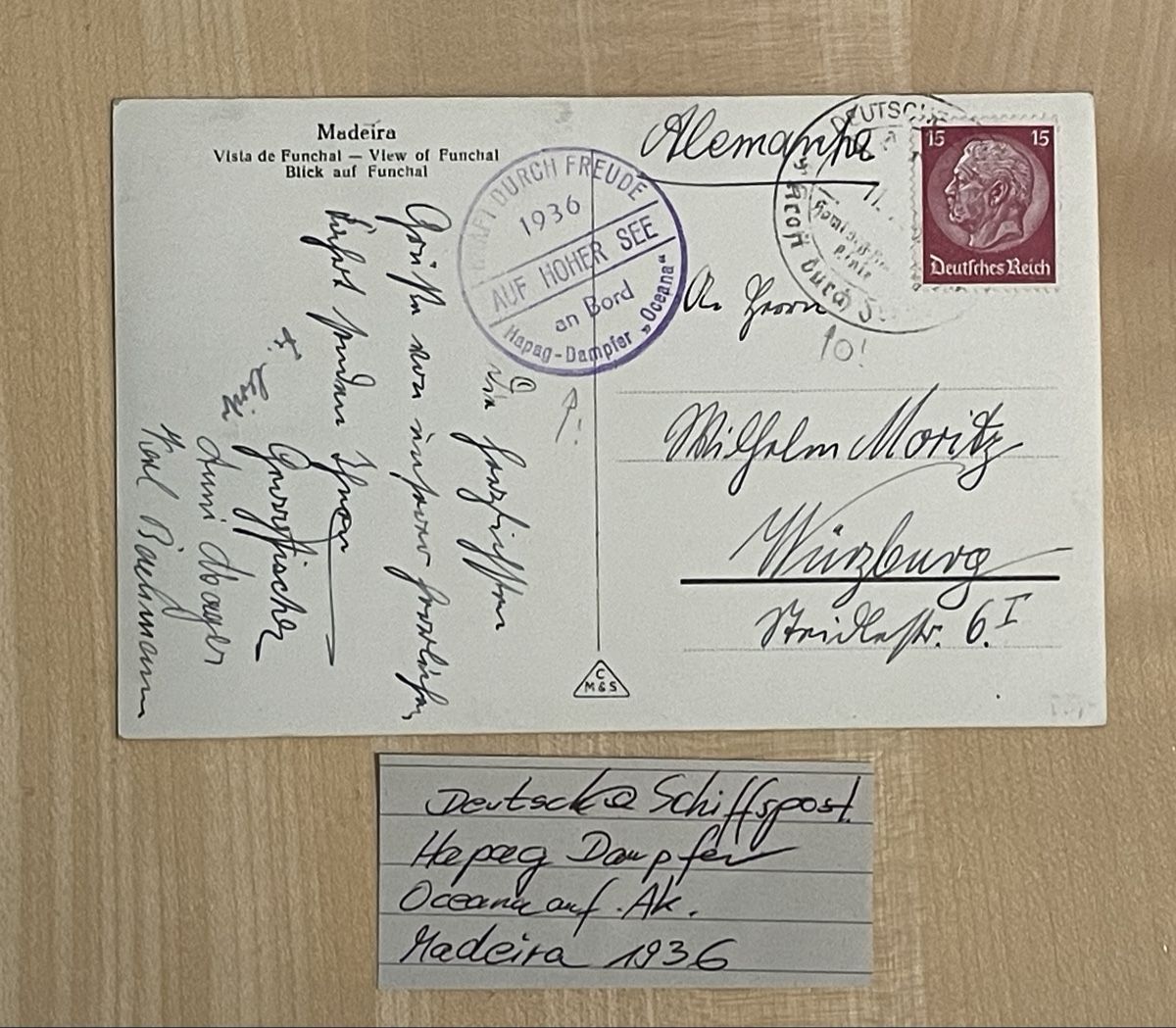 Tutti i francobolli: Deutsche Schiffspost Madeira 1936 – Usato da Thun venduto da Thunersee2