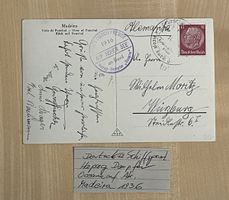 Deutsche Schiffspost Madeira 1936