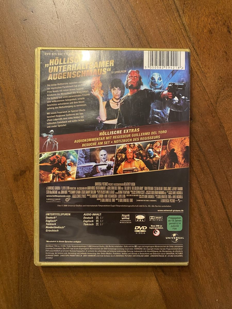 Tutti i DVDs: Hellboy 2 - Die Goldene Armee - DVD – Usato da Thunstetten venduto da Virus_33 2