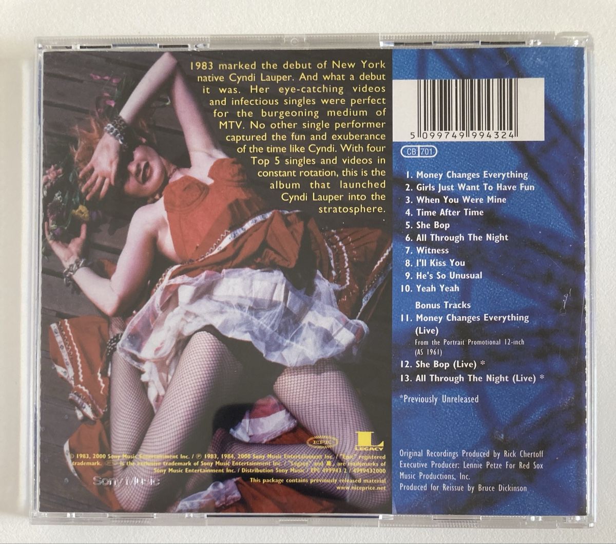 CDs: Cyndi Lauper - She‘s So Unusual - CD – Gebraucht aus Zwingen von  2