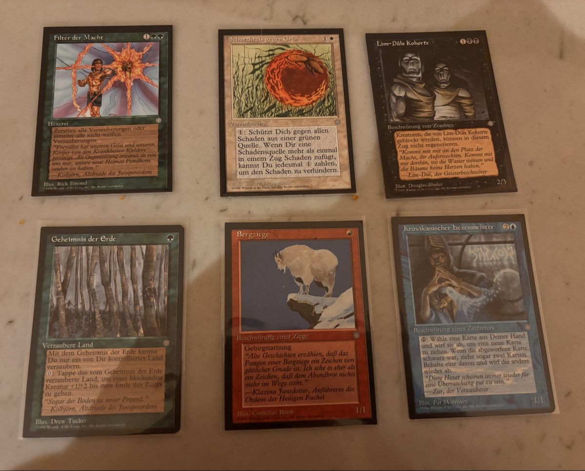 Magic The Gathering Carte collezionabili: MTG Vintage Miscut Set - German Ice Age - Square Corners Dot – Nuovo (secondo la descrizione) da Steinmaur venduto da BobsCards