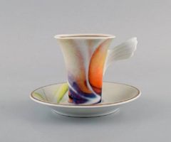 Mythos Kaffeetassen & Untertassen Rosenthal, 3er Set