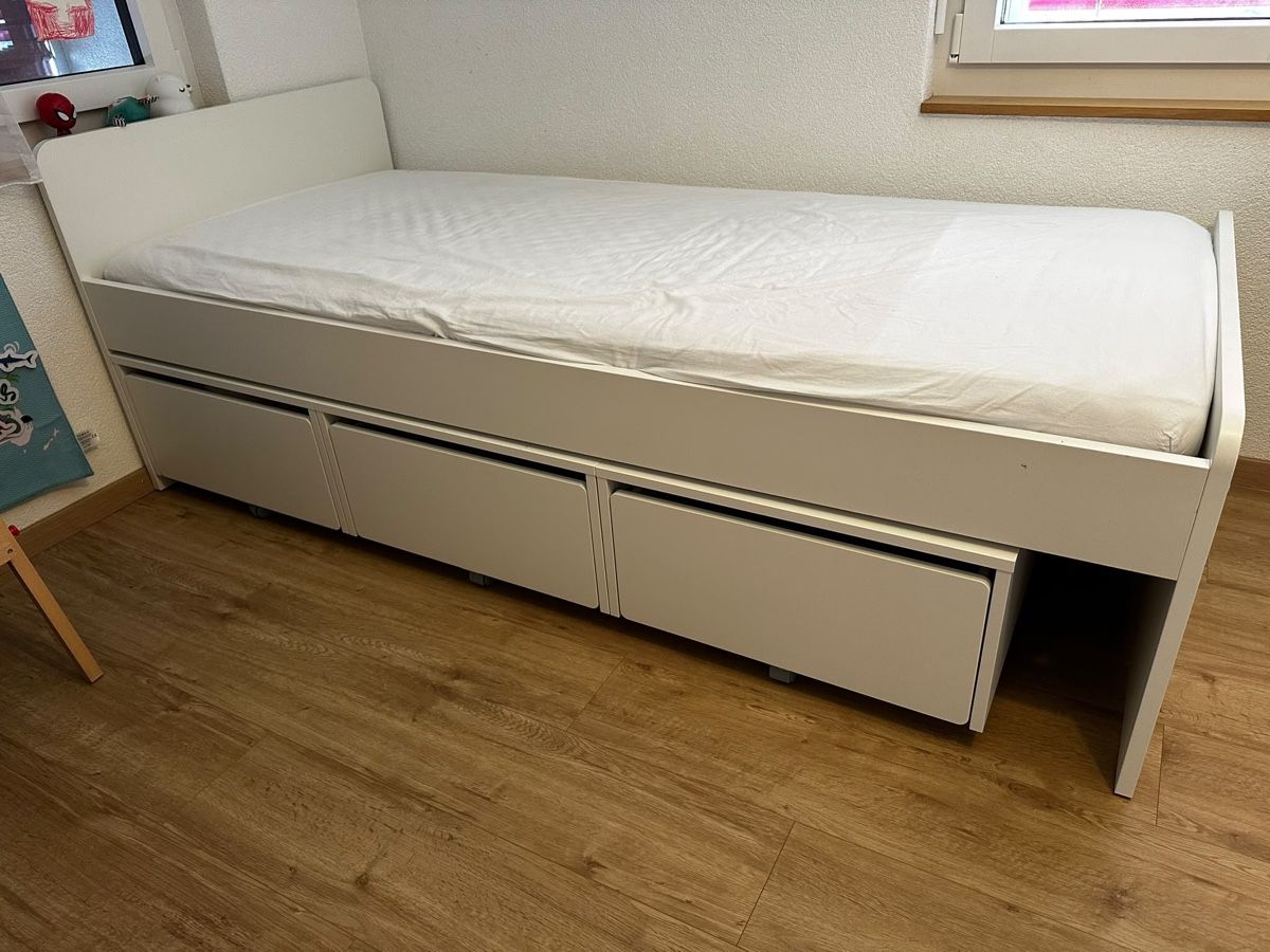 Ikea Betten: Släkt Kinderbett inkl. 3 Schubladen – Neu (gemäss Beschreibung) aus Hitzkirch von Nr_0805