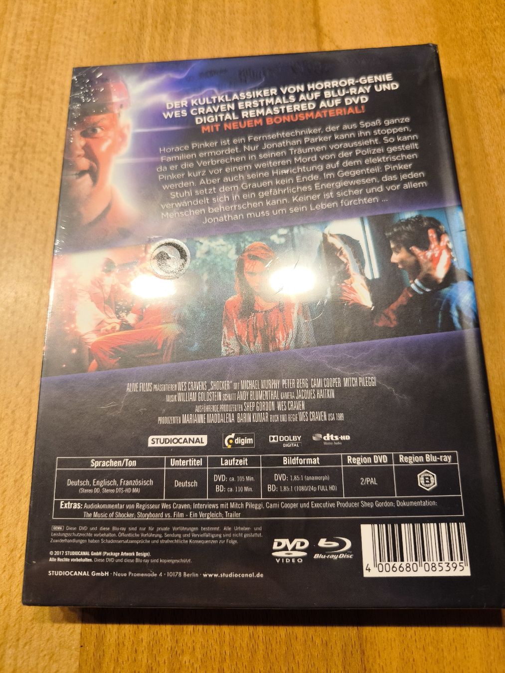 Tutti i DVDs: Wes Craven's Shocker Mediabook OVP – Nuovo e nell'imballaggio originale da Dürnten venduto da Nexomynon 1