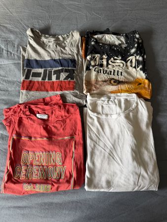 4 T-Shirts Levi's Just Cavalli Opening Ceremony gebraucht