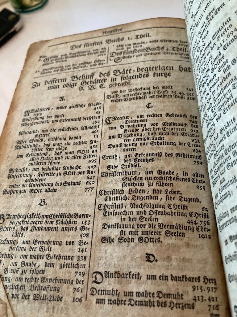 Libri: Altes Buch mit biblischen Texten – Usato da Buttikon SZ venduto da FlohmarktParadies 7