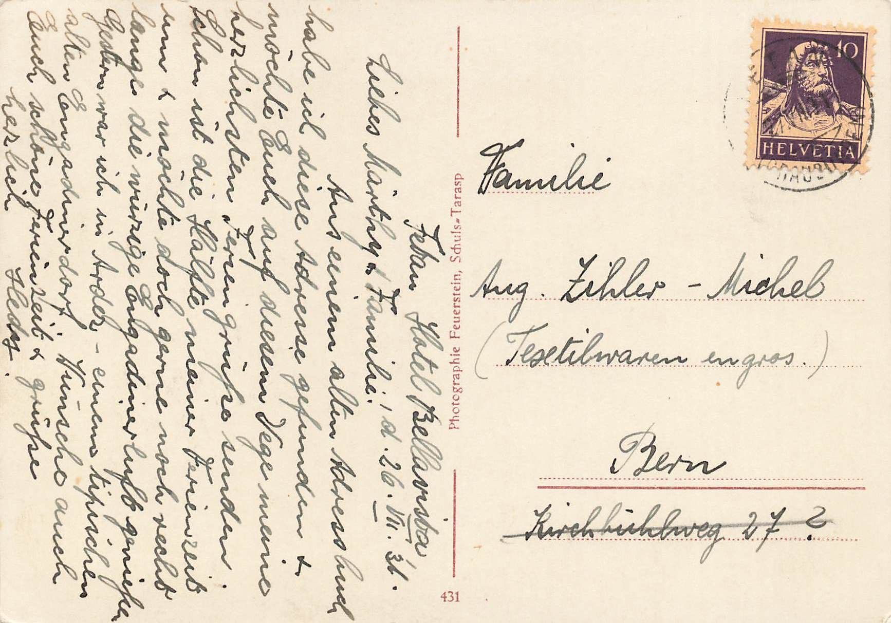 Cartoline postali: Ardez engadin G – Usato da Biasca venduto da Blenio71 1