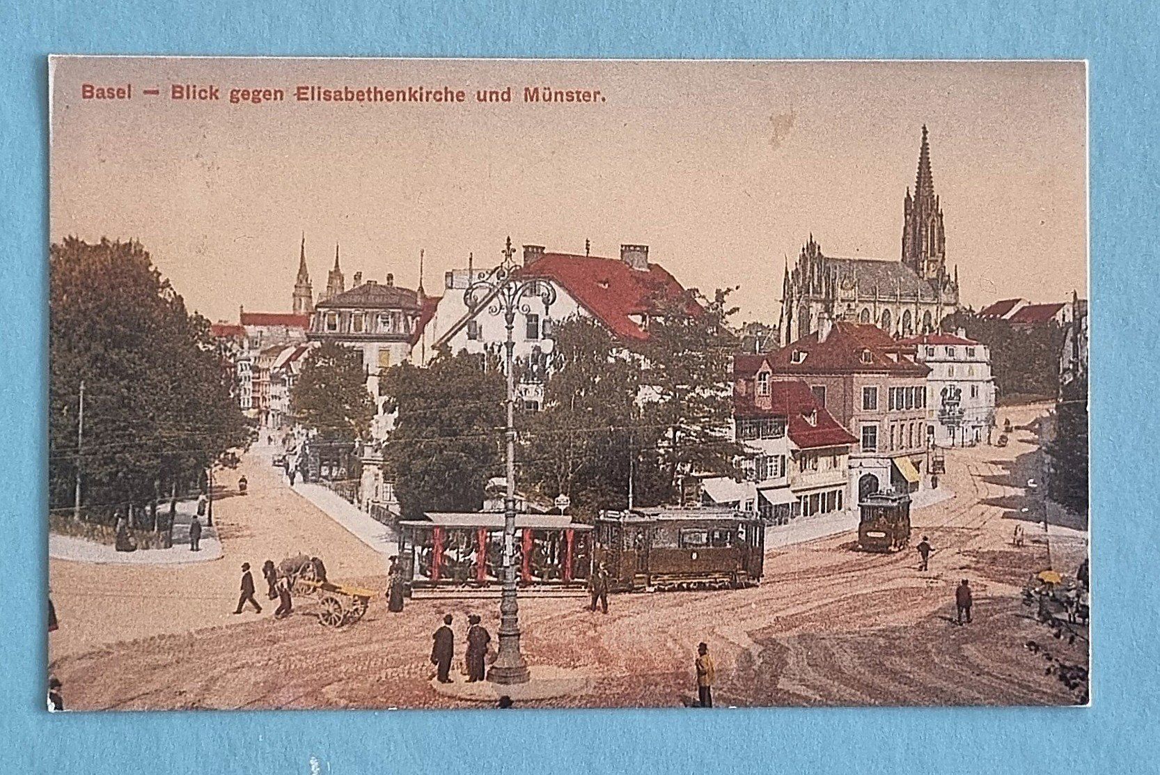 Cartoline postali: Basel  - Heuwaage - Tram – Usato da Rothrist venduto da RROENK