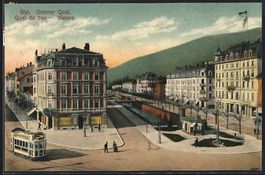 Biel, Unterer Quai mit Anlagen, Strassen