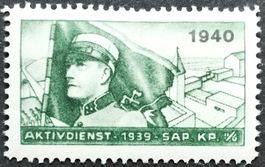 Soldatenmarke 2.WK, Sappeur Kp II/6, grün, Aufdr, Wi Sap 24