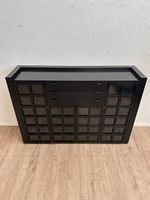 Modernes Sideboard Schwarz Holz mit Glastüren & Schubladen