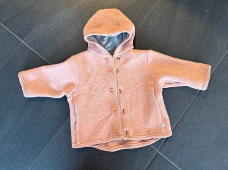 rosa Wollmantel für Baby Mädchen 74 / Infant girl wool coat