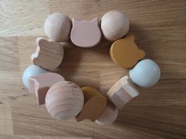 Holz Beissskette für Babys, neuwertig