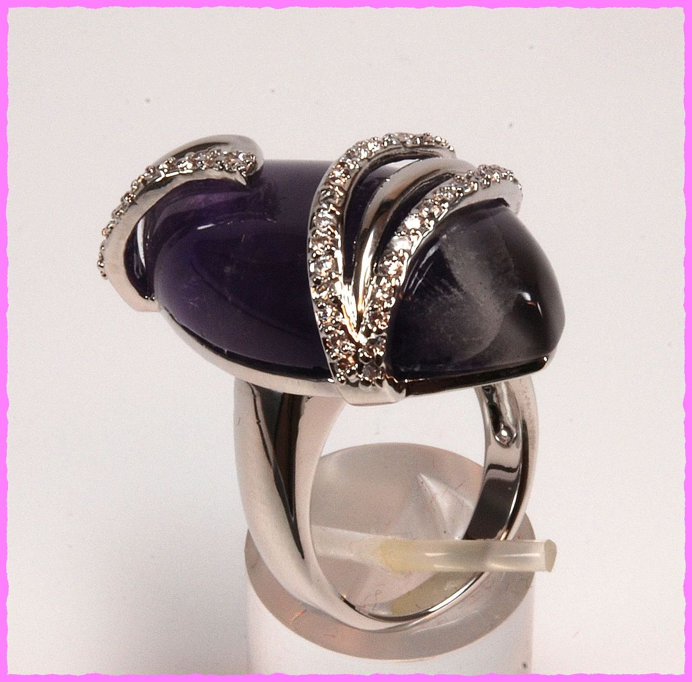 Ringe: Wow, grosser Ring mit echtem Amethyst Stein – Neu und originalverpackt aus Oberglatt ZH von Diamond-Girl 1