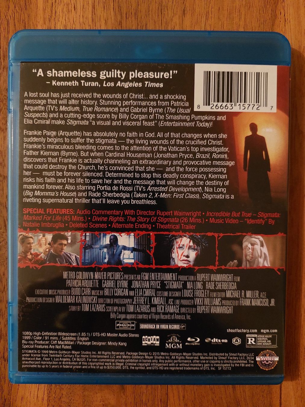 Tutti i DVDs: Blu Ray - Stigmata / US Code A – Usato da Rheinfelden venduto da Onyx74 1