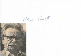 Elias Canetti 1905-1994 Autogramm Karte 10x15cm Nobelpreis