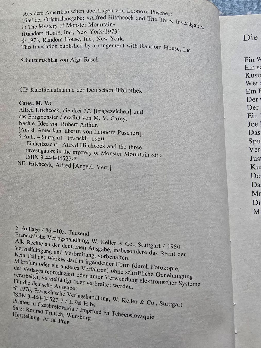 Libri: Die drei Fragezeichen ??? - und das Bergmonster – Usato da Luzern venduto da silvermoon12 2