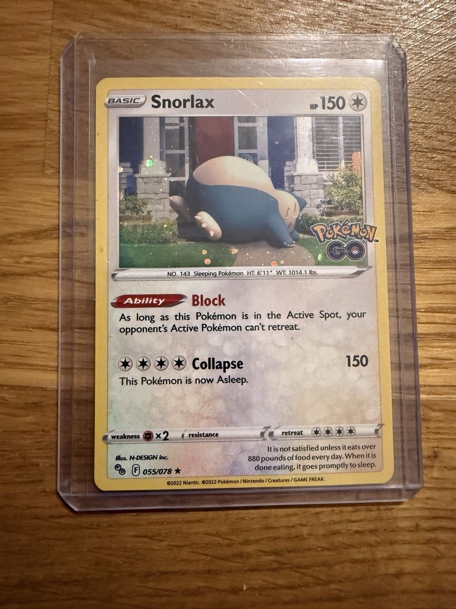 Pokémon Carte collezionabili: Snorlax 55/78 – Usato da Amriswil venduto da sim_nlb6